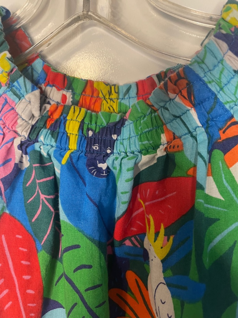 Mini Boden Colorful Tropical Kids Dress 5/6 - Picture 3 of 5